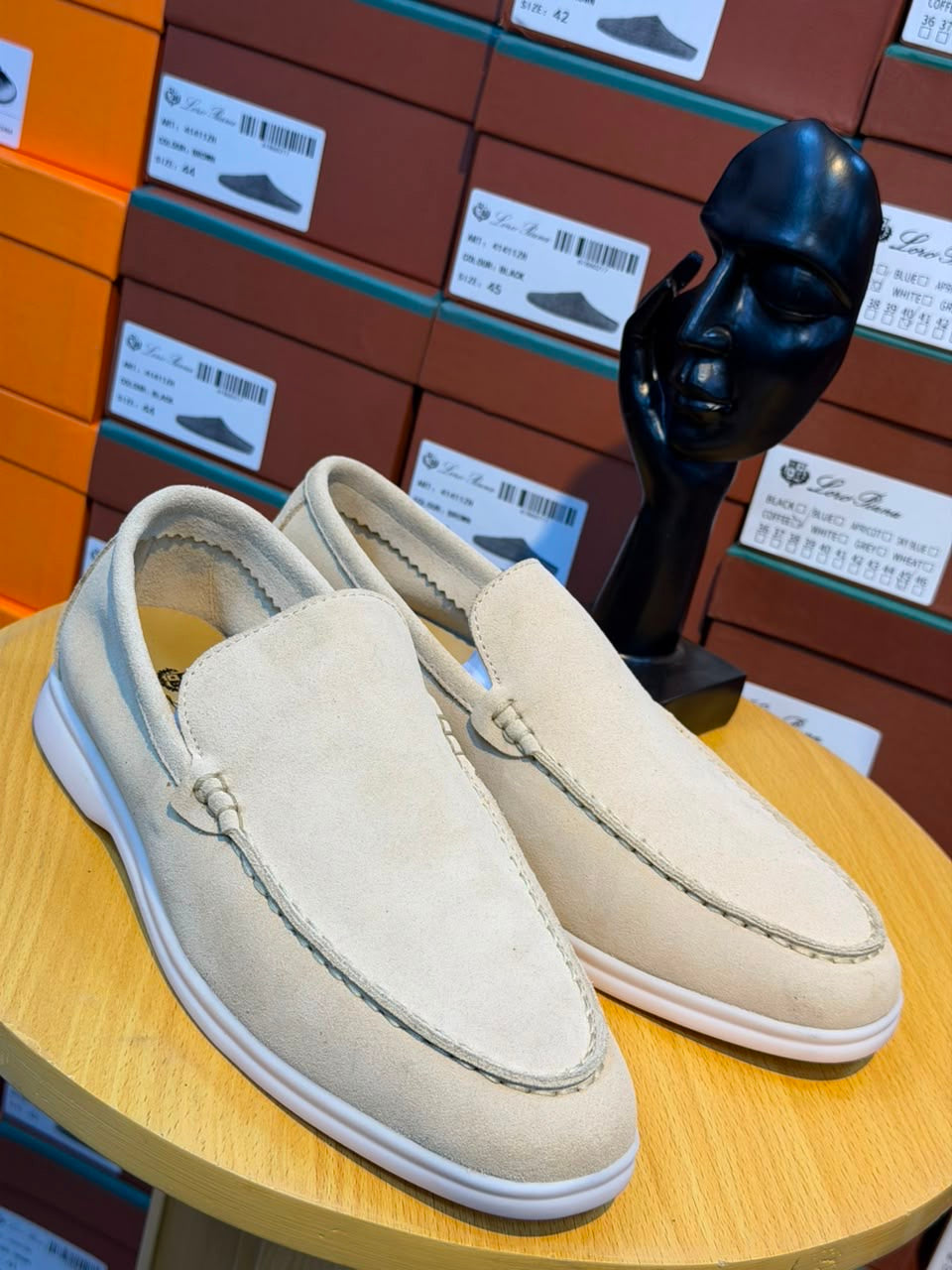 Black Suede Penny Loafer