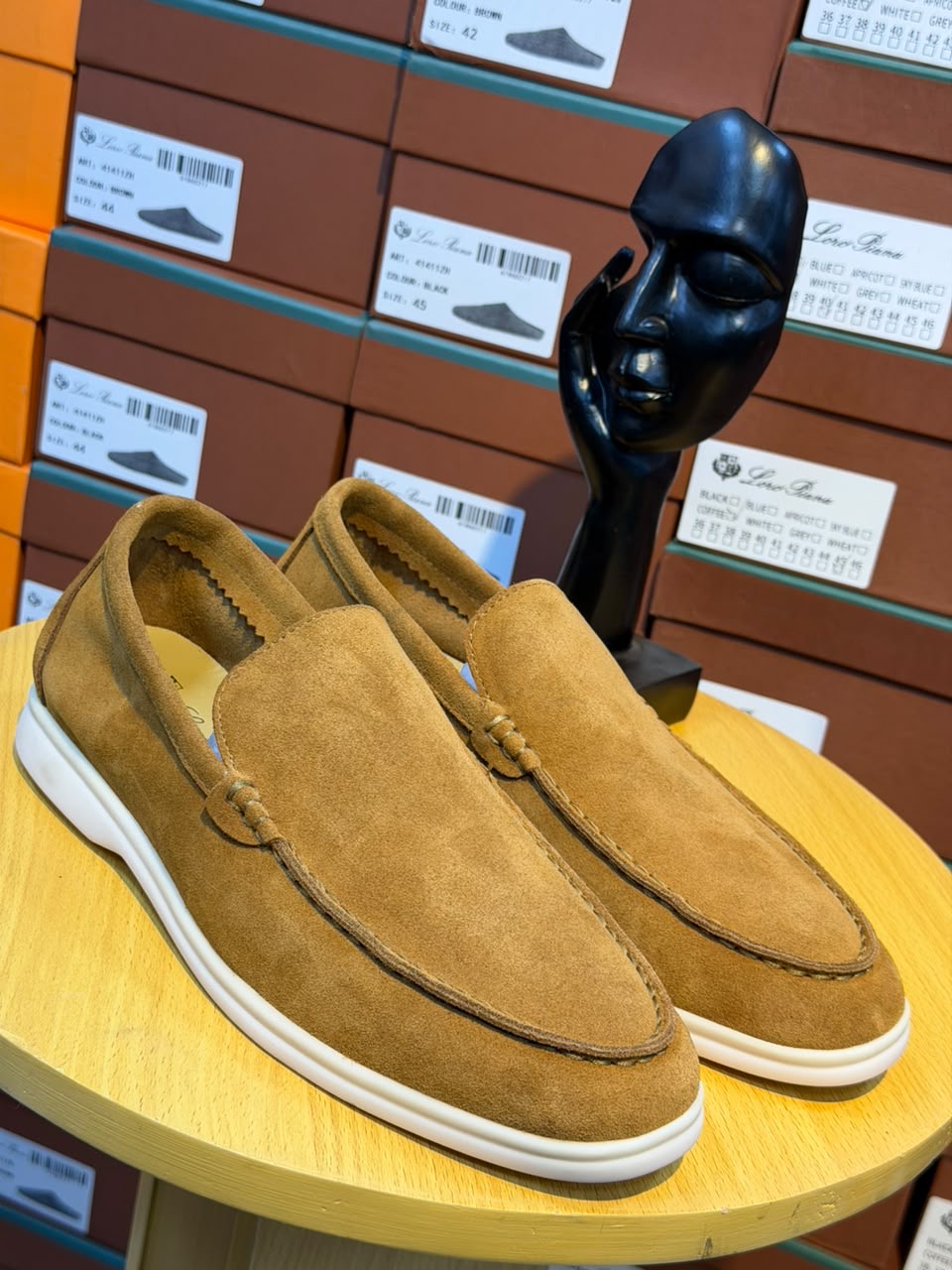 Black Suede Penny Loafer